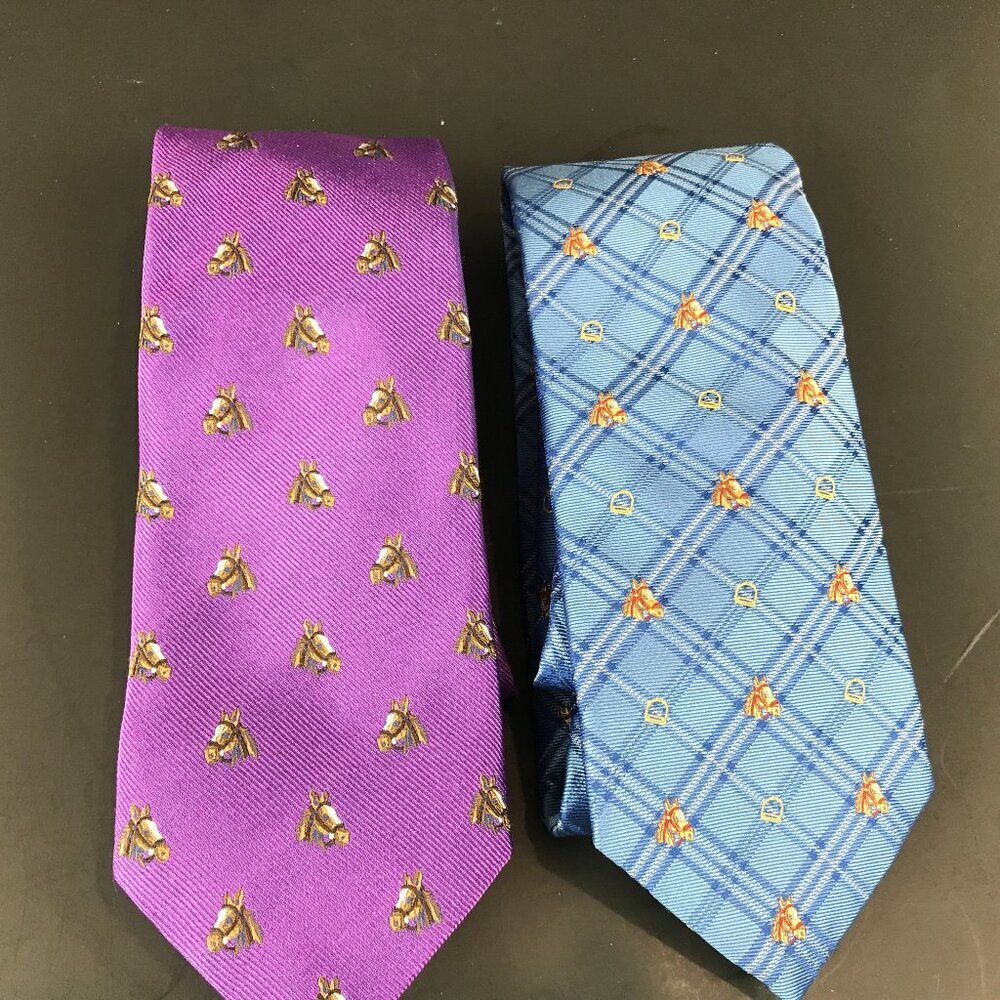 Two Cremieux 100% silk ties